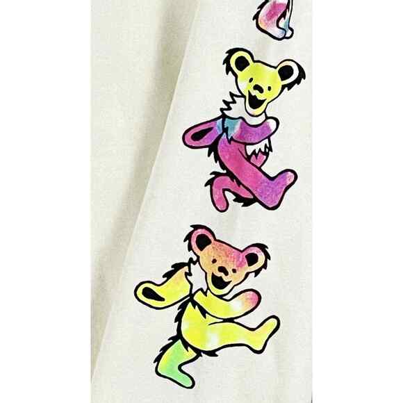 Grateful Dead Men's Logo Dancing Bears Hoodie Size Medium - Picture 3 of 5